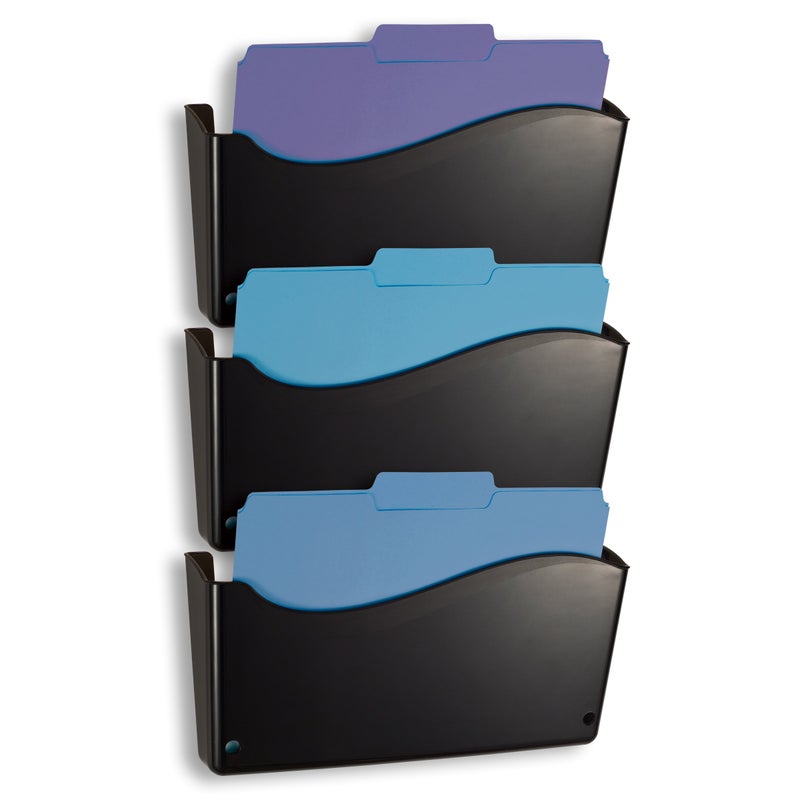 Officemate Heavy-Weight Hanging Wall File (22382), Black - Image 1